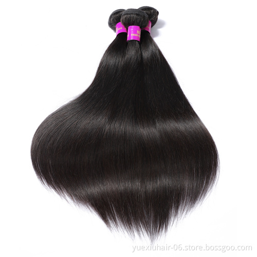 Silky Straight Mink Brazilian Hair 8A Grade 100% Human Hair Tangle Free Remy Human Hair Weft Sale